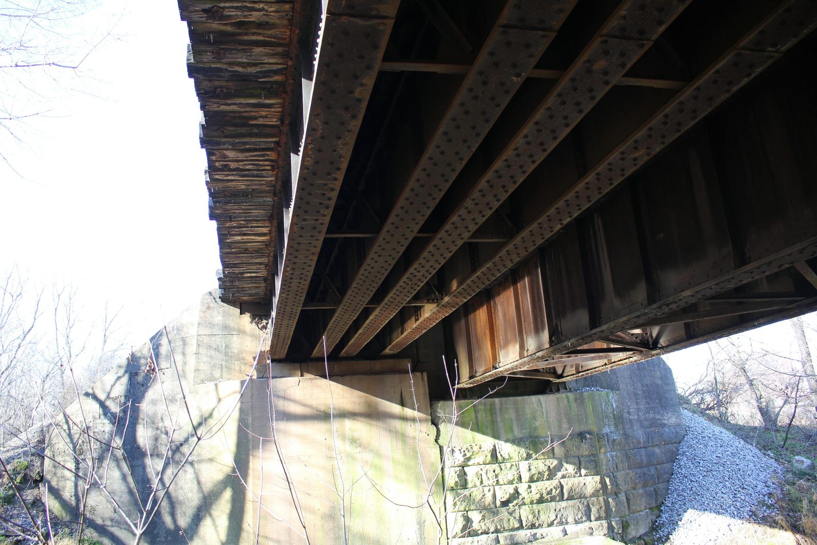 Underneath south track